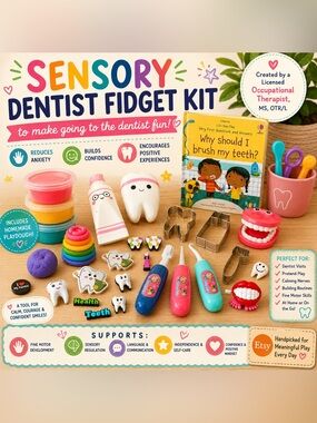 Sensory Dentist Fidget Kit - Pink, Blue, Teal